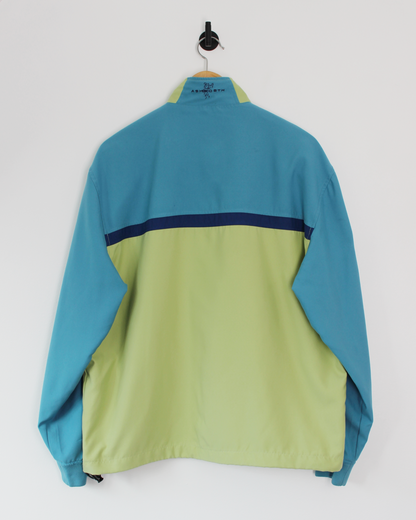 Ashworth Green/Blue Half-Zip Jacket (S)