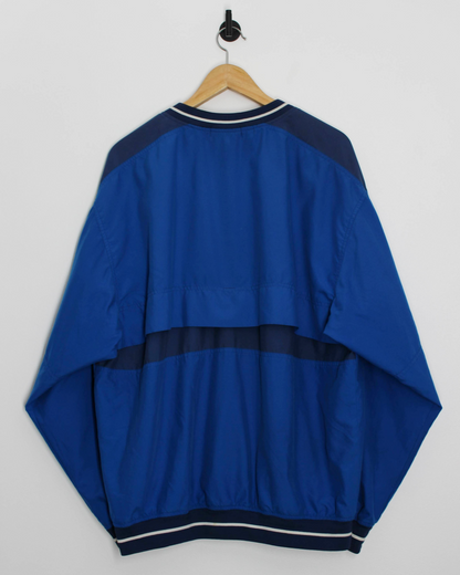 90s Nike Blue V-Neck Windbreaker (L)