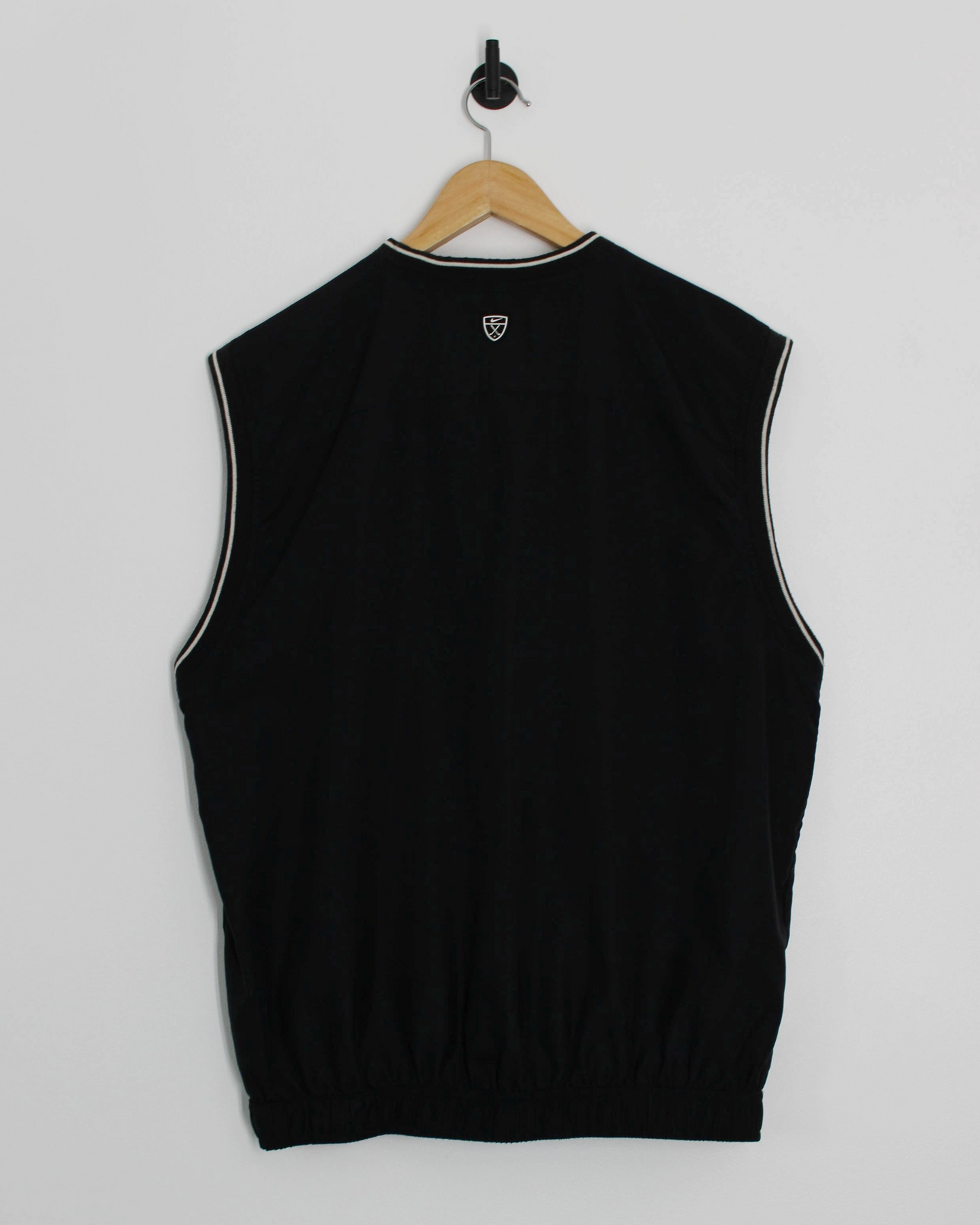 00s Nike Black/White Golf Vest (L)