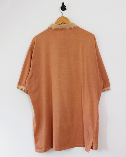 90s Ping Orange Cotton Polo-Shirt (XL)