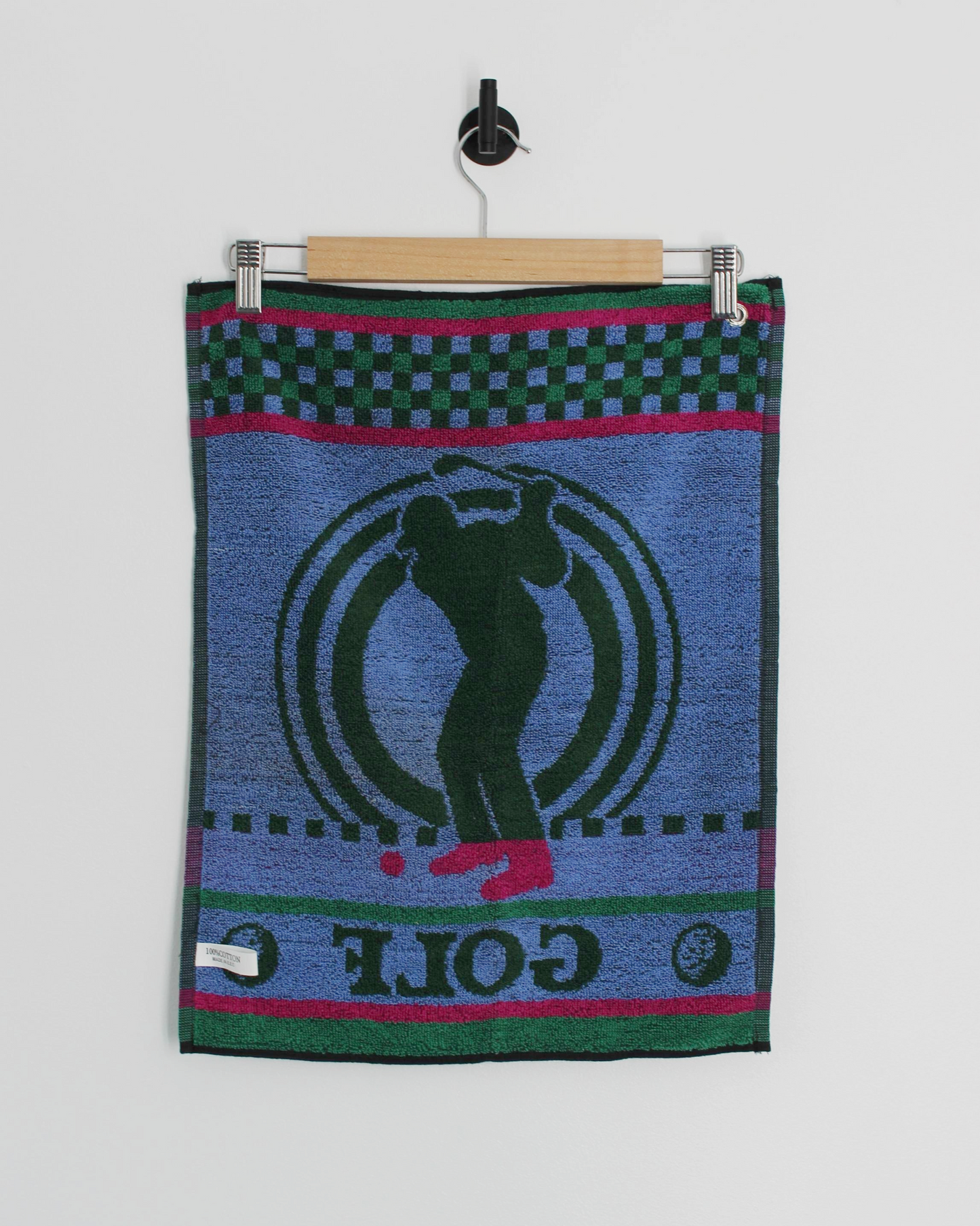 90s Abstract Green/Blue/Pink Golf Towel