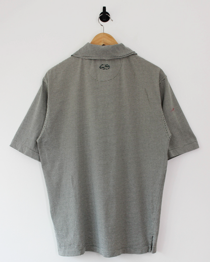 90s Nike Yin Yang Striped Polo-Shirt (XL)