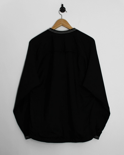 00s Nike Black V-Neck Windbreaker (S)