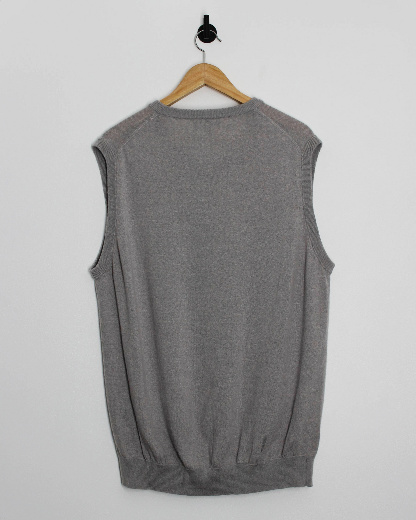 Lyle & Scott Grey Wool Golf Vest (XXL)