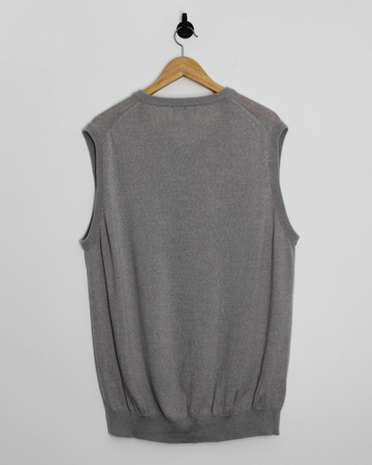 Lyle & Scott Grey Wool Golf Vest (XXL)