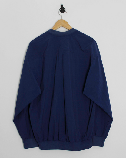 90s Nike Deep Blue Buttoned Windbreaker (M)