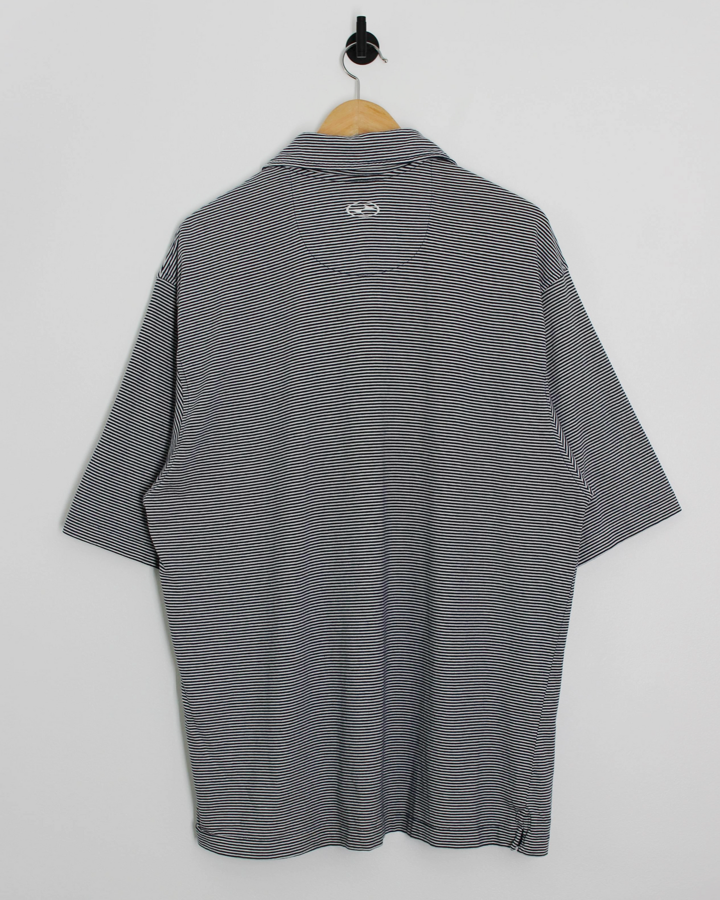 90s Nike Yin Yang White/Black Zipped Polo-Shirt (XL)