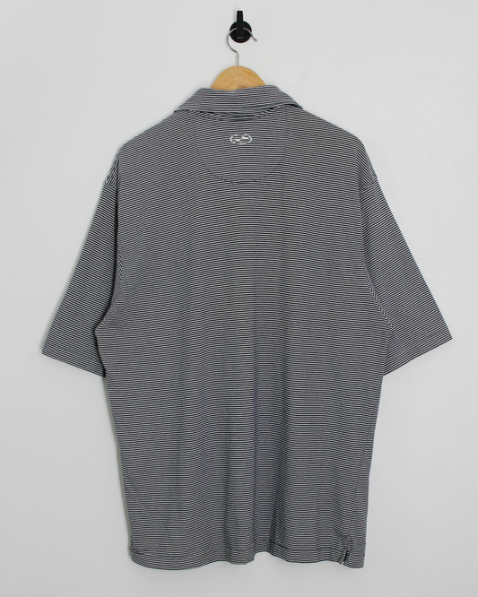 90s Nike Yin Yang White/Black Zipped Polo-Shirt (XL)