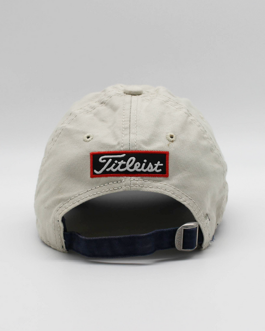 00s Titleist Beige/Navy Spellout Cap