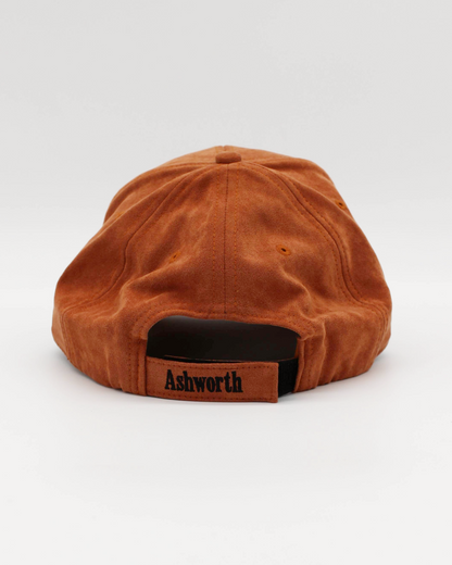 00s Ashworth Orange Suede Cap (L/XL)