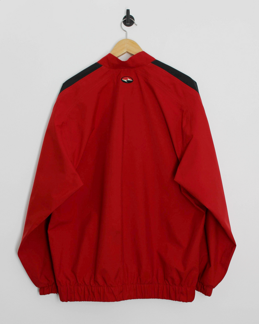 90s Nike Yin Yang Red/Black Half-Zip Windbreaker (L/XL)