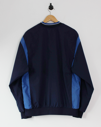 00s Nike Navy/Blue V-Neck Windbreaker (M)