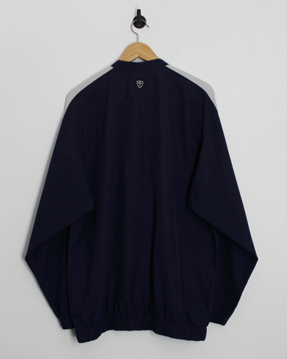 00s Nike Navy/White Quarter Zip Windbreaker Pullover (L)