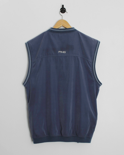 00s Ping Slate Blue V-Neck Golf Vest (L)