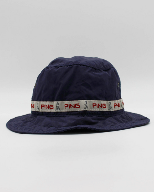 00s Ping ‘Mr Ping’ Navy Bucket Hat (S/M)