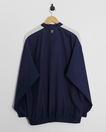 00s Nike Shield Logo Navy/White Quarter Zip Windbreaker (L)
