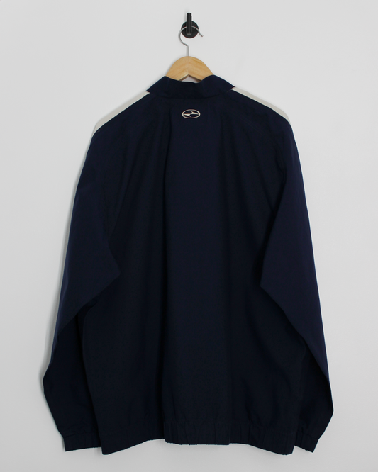 90s Nike Yin Yang Navy/White Half-Zip Windbreaker (XL)