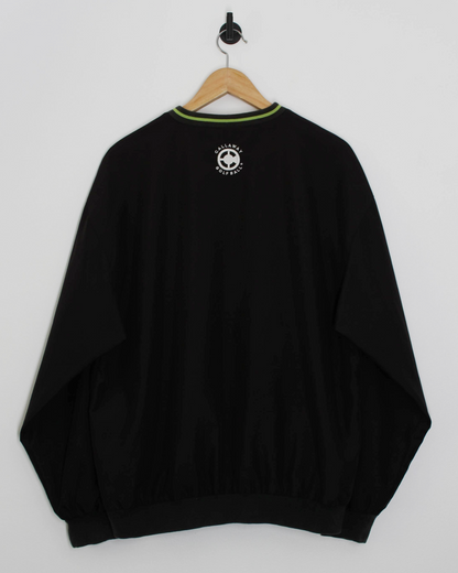 Callaway Black/Green V-Neck Windbreaker (M)