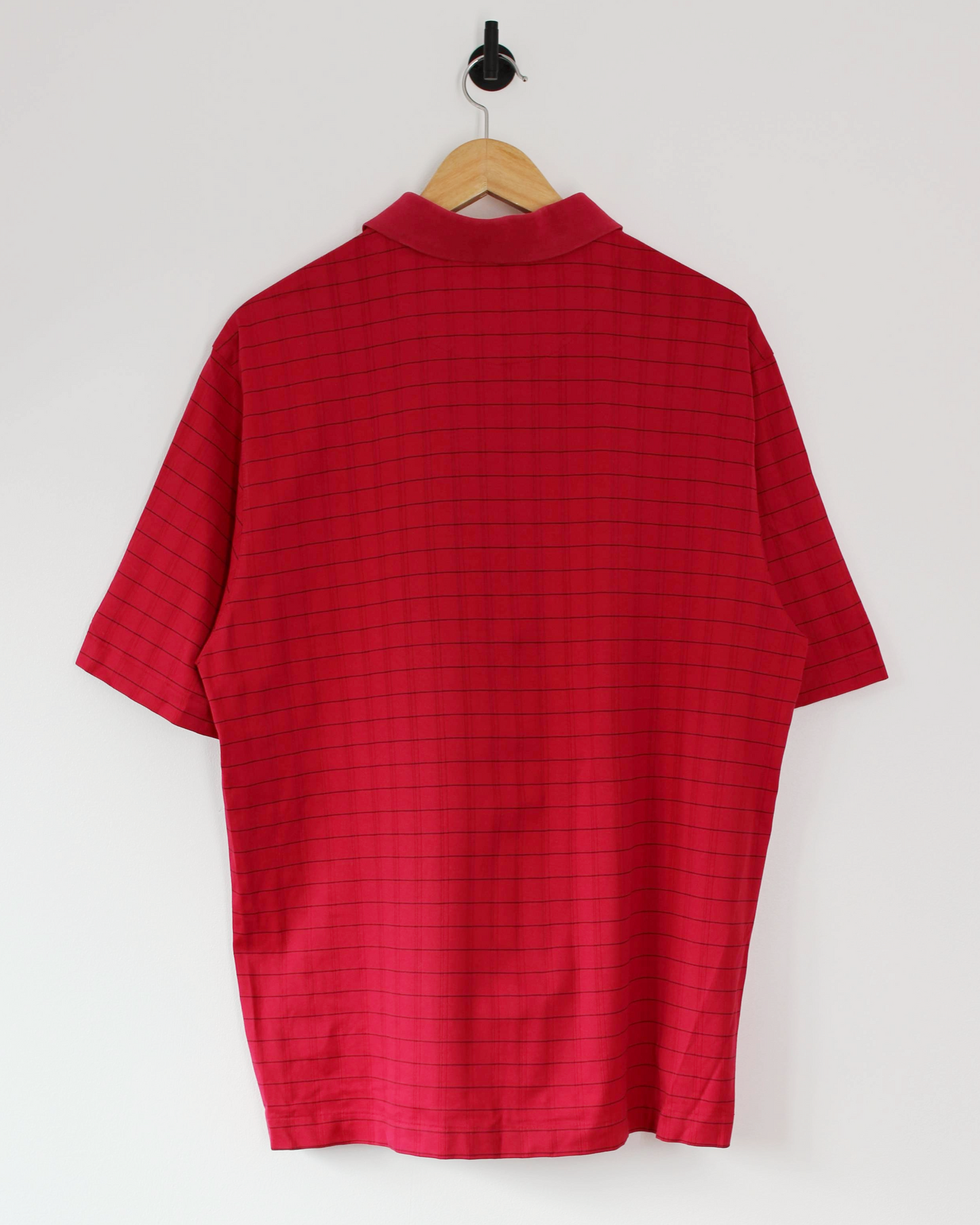00s Nike Tiger Woods Red/Black Polo-Shirt (L)