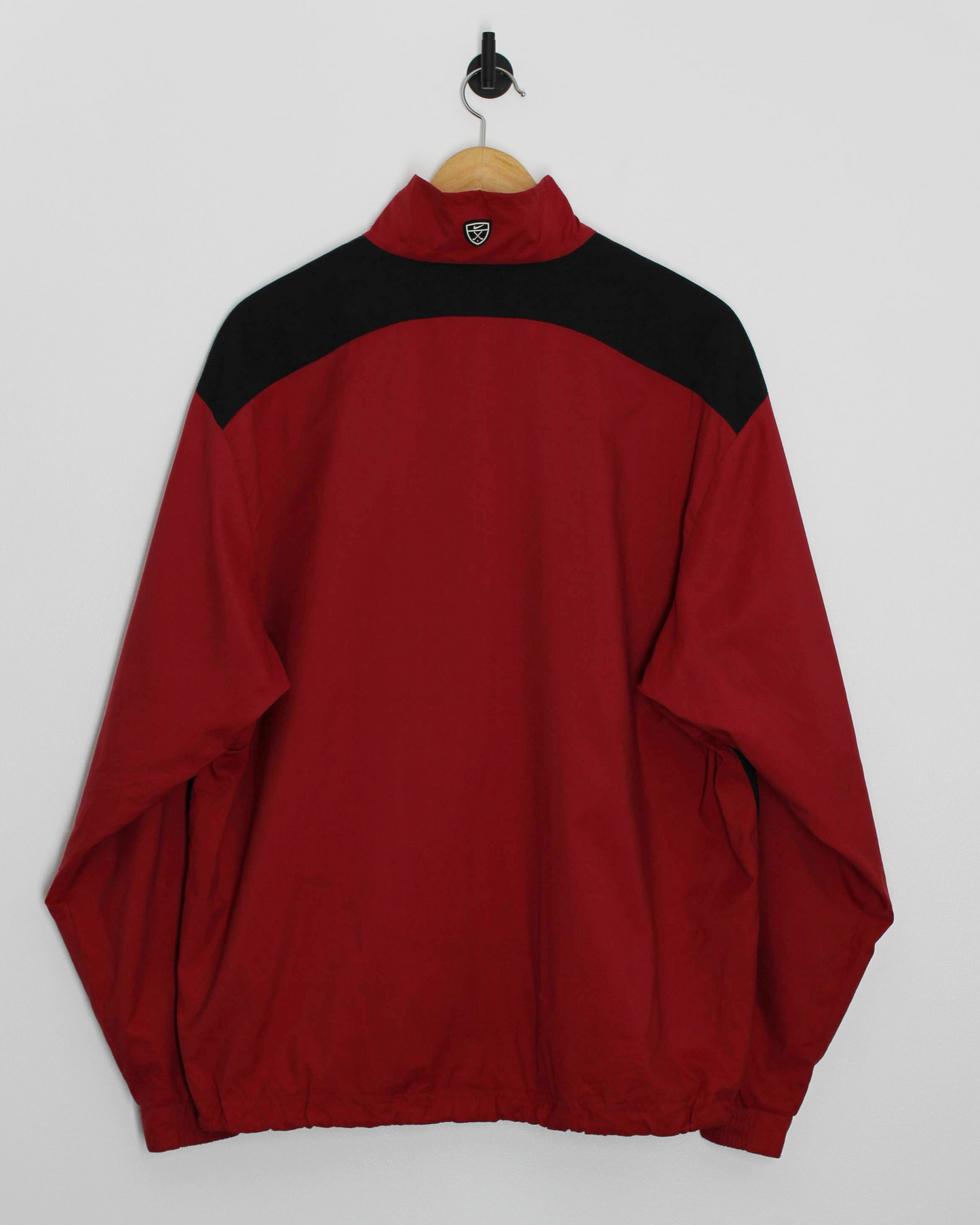 00s Nike Shield Logo Red/Black Quarter Zip Jacket (M)