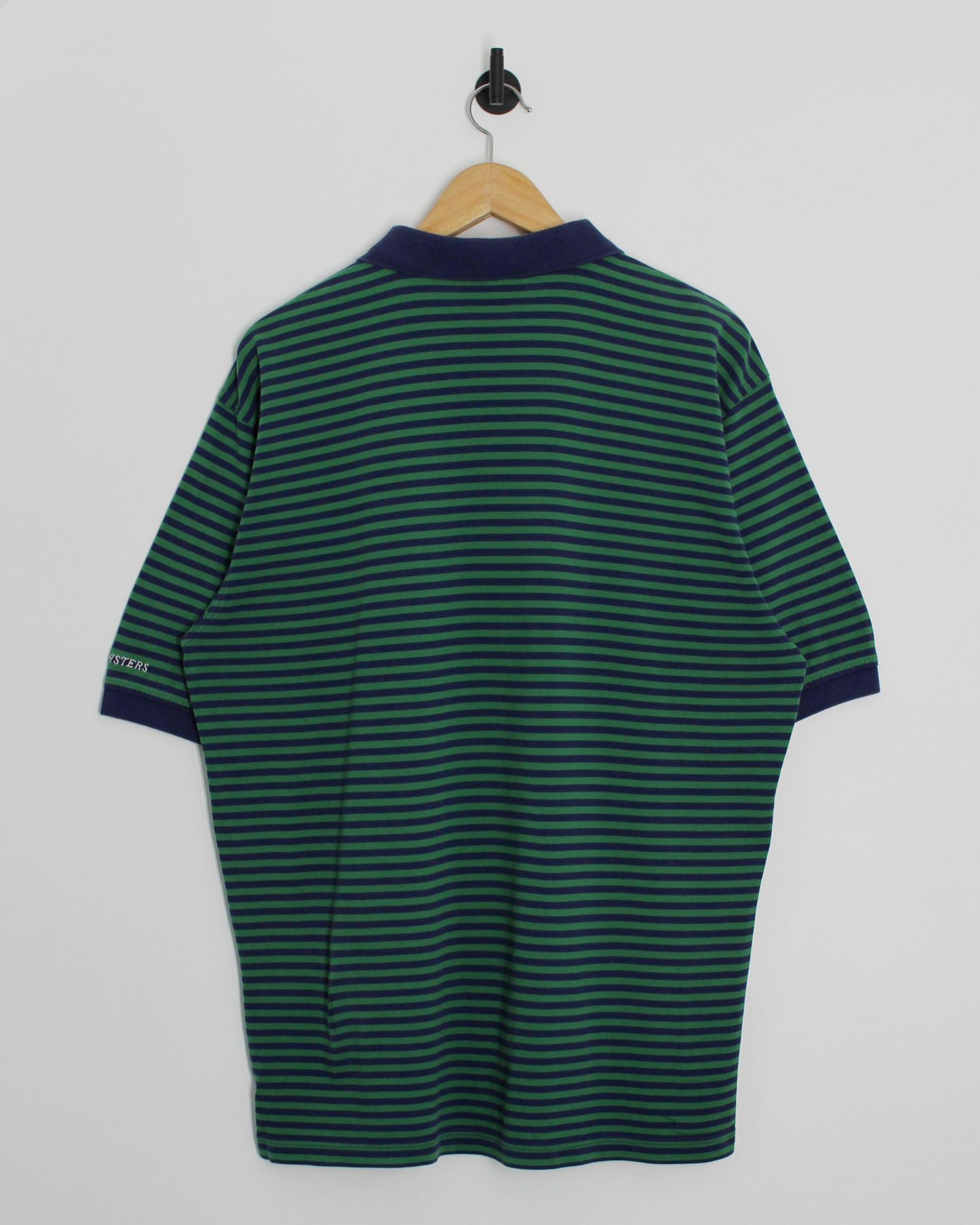 Masters Collection Green/Navy Striped Polo-Shirt (L)