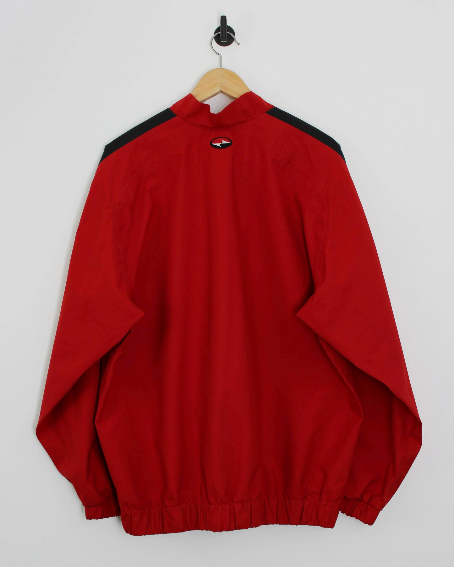 90s Nike Yin Yang Red/Black Half-Zip Windbreaker (L/XL)