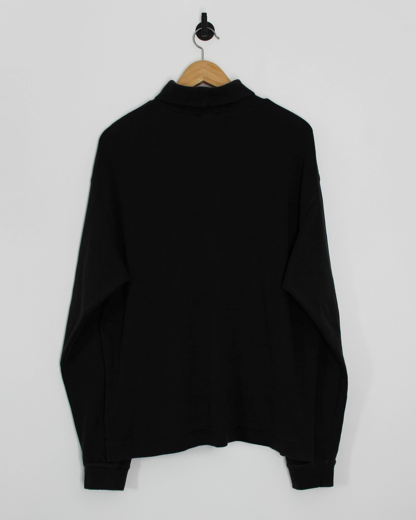 00s Nike Shield Logo Black Turtle Neck Long Sleeve Golf Top (L)