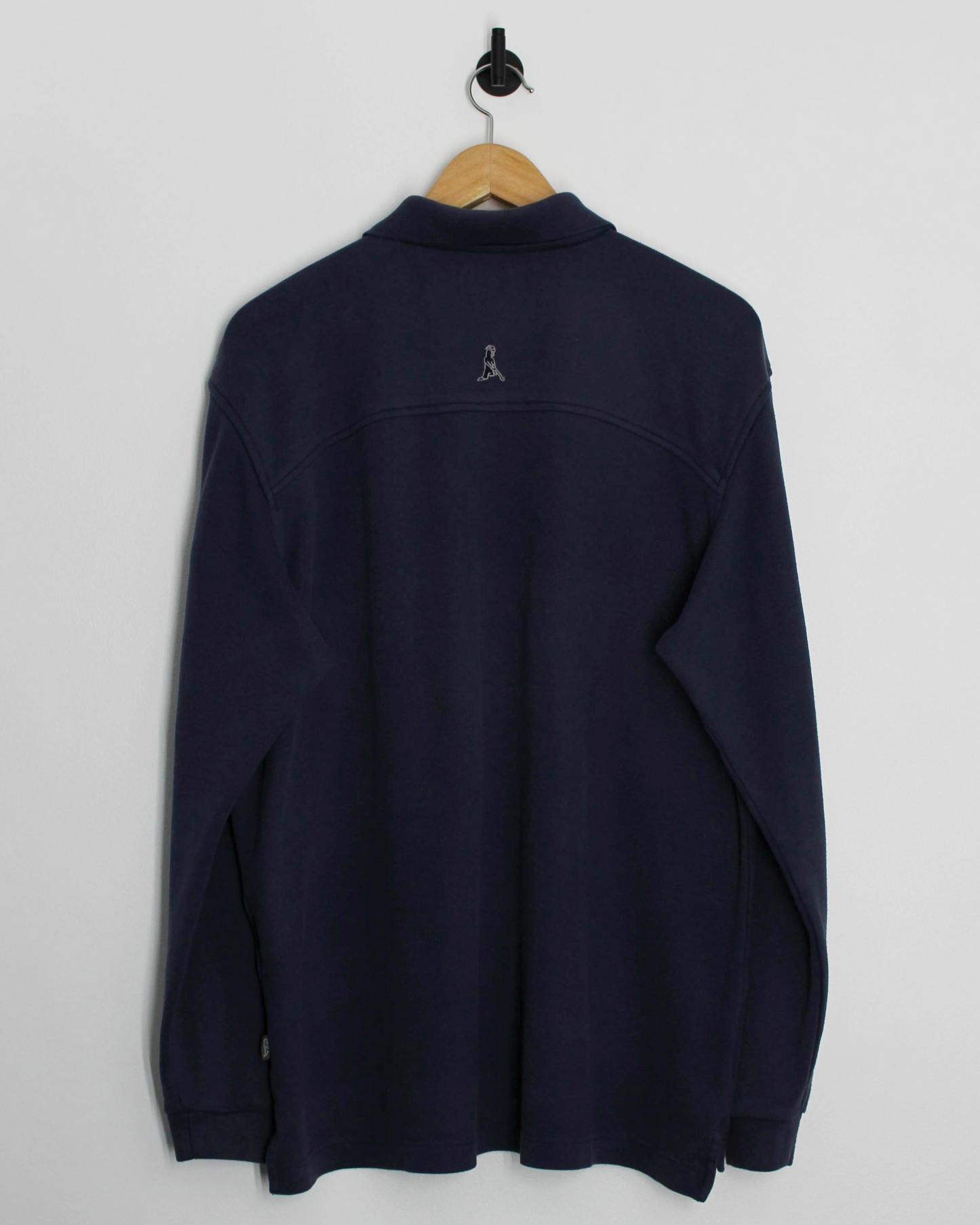 00s Ping Navy Long Sleeve Polo-Shirt (XL)