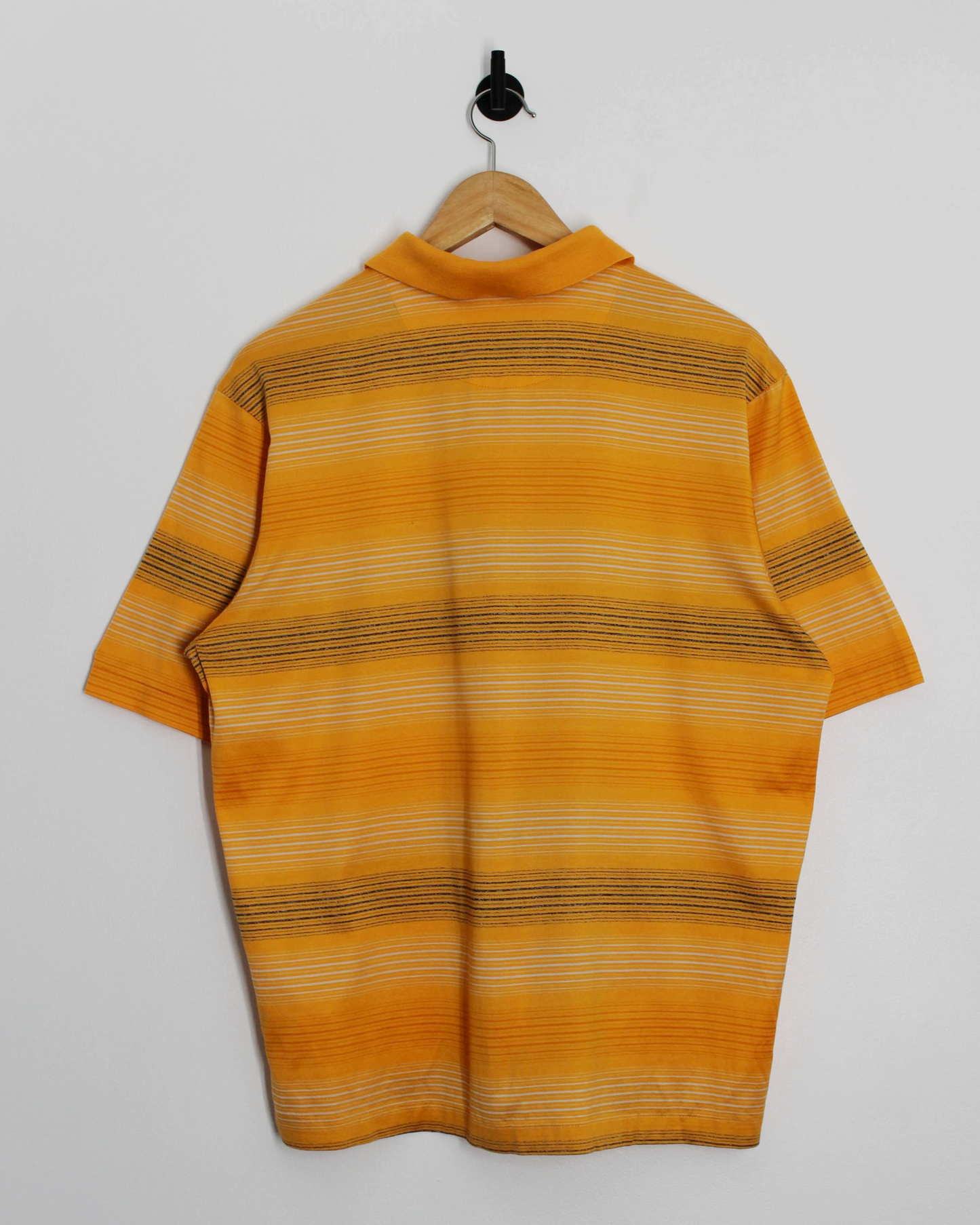 00s Nike Tiger Woods Orange Striped Polo-Shirt (L)