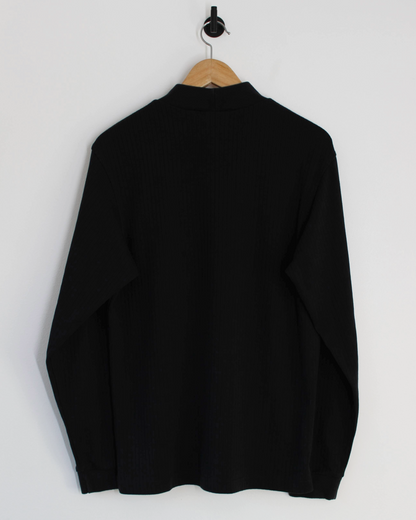 00s Nike Textured Long Sleeve Mock Neck (M)