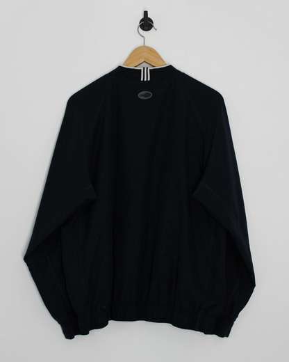 Adidas Dark Navy V-Neck Windbreaker (M)
