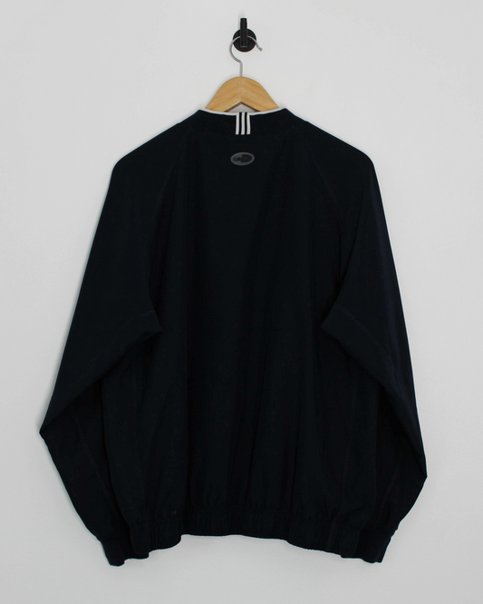 Adidas Dark Navy V-Neck Windbreaker (M)