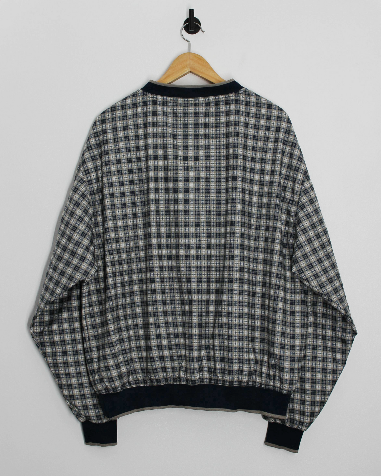 90s Reebok Plaid Crewneck Windbreaker (L)