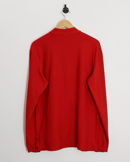 00s Nike Tiger Woods Red Long Sleeve Mock Neck (L)