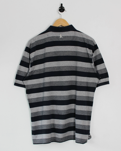 00s Ping Striped Polo-Shirt (M)