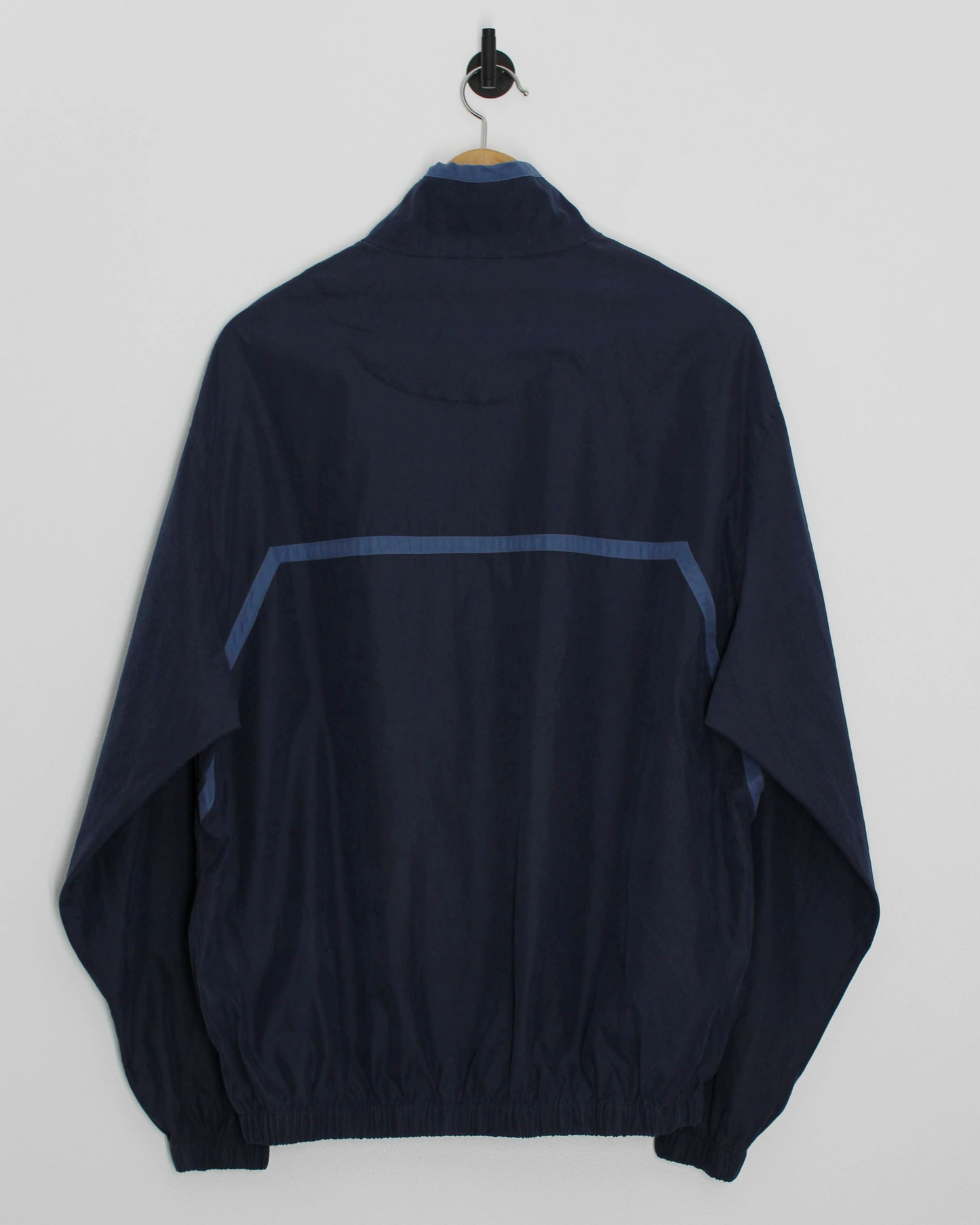 90s Pebble Beach Navy/Blue Quarter Zip Windbreaker (M)