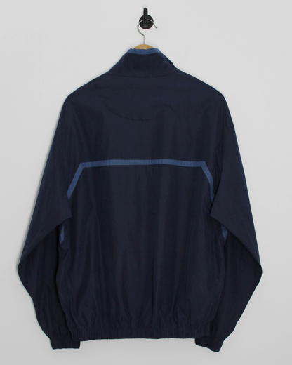 90s Pebble Beach Navy/Blue Quarter Zip Windbreaker (M)