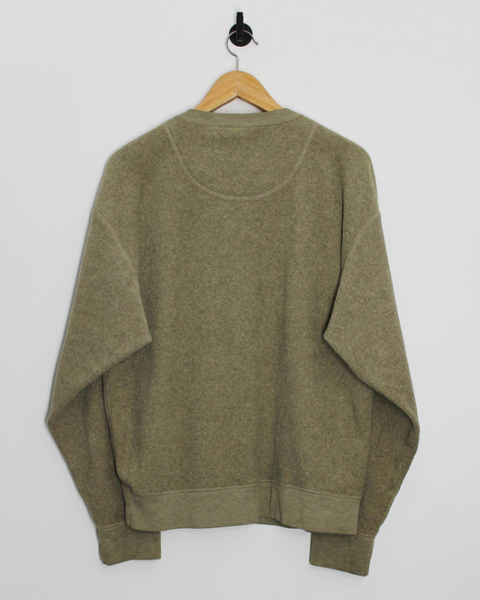 90s Reebok Lightweight Khaki Crewneck Sweatshirt (M)