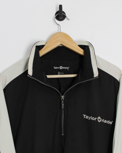 90s TaylorMade Black/White Quarter Zip Jacket (L)