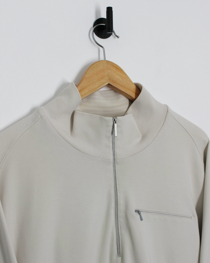 00s Nike Beige Quarter Zip Jumper (L)