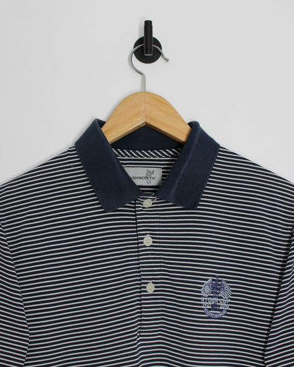 2010 Ryder Cup Ashworth Navy/White Striped Polo-Shirt (M)