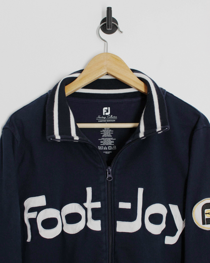 FootJoy Heritage Collection Navy/White Full Zip Sweatshirt (L)