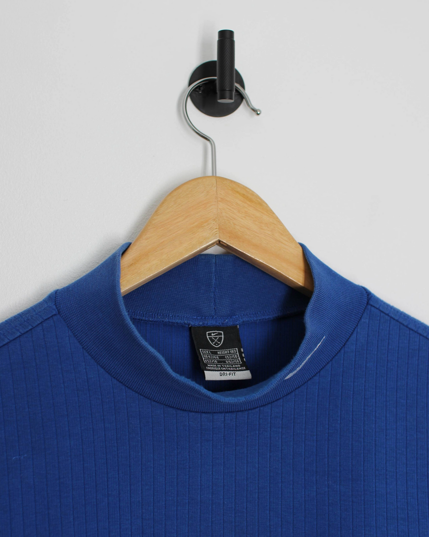 00s Nike Blue Long Sleeve Mock Neck (L)