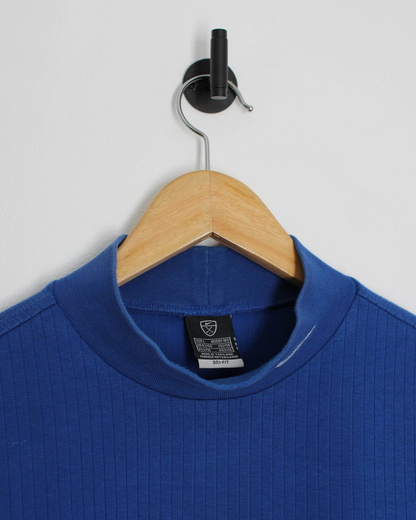 00s Nike Blue Long Sleeve Mock Neck (L)