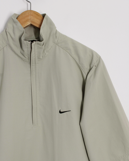 00s Nike Cream Short Sleeved Windbreaker (S)