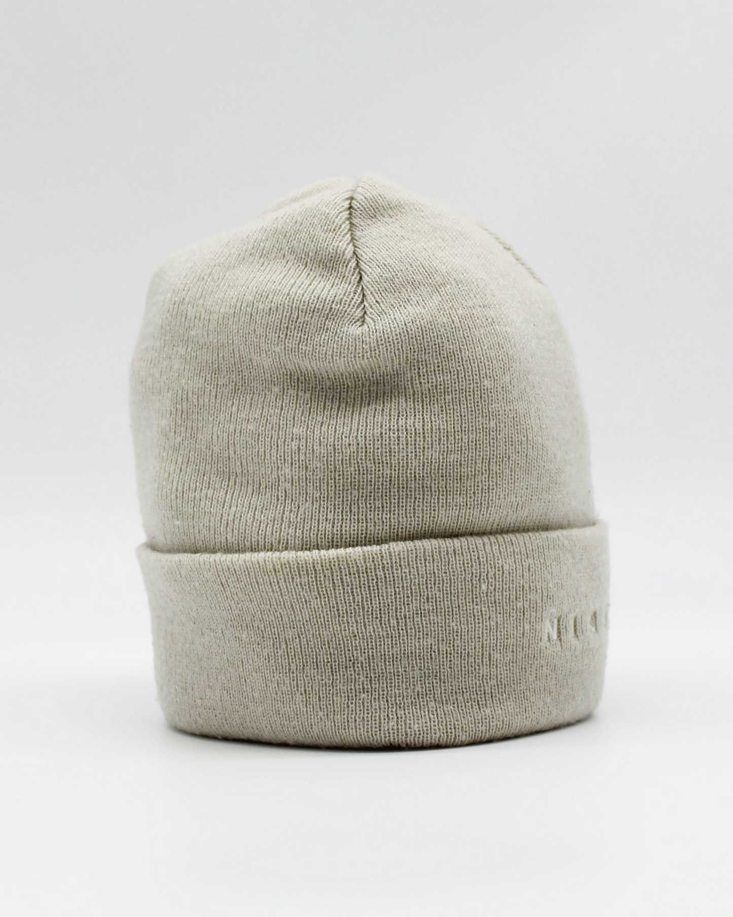 00s Nike Shield Logo Beige Beanie Hat