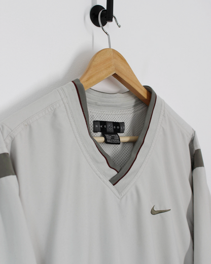 00s Nike Khaki/Cream Windbreaker (L)