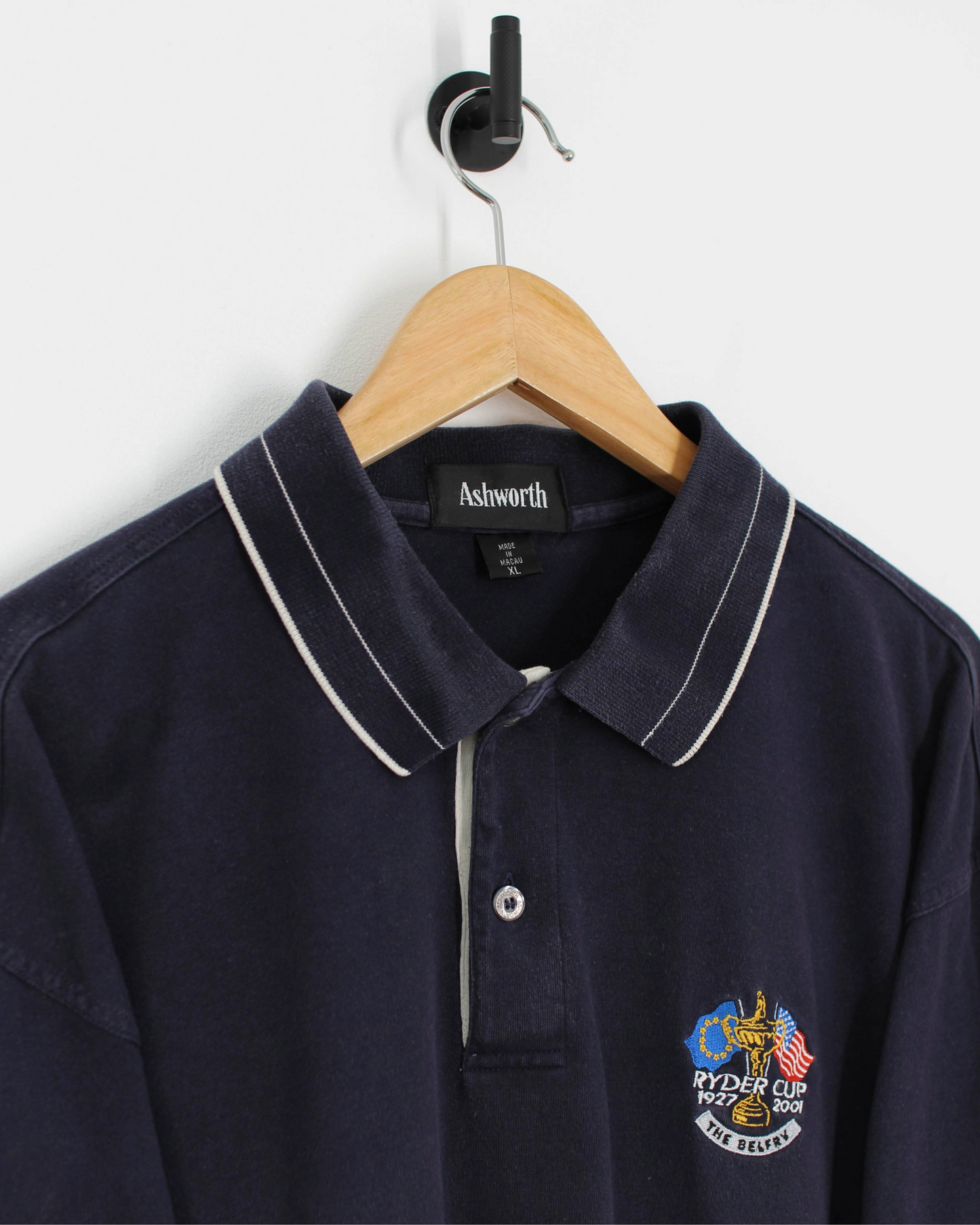 2001 Ryder Cup Ashworth Navy Polo-Shirt (XL)