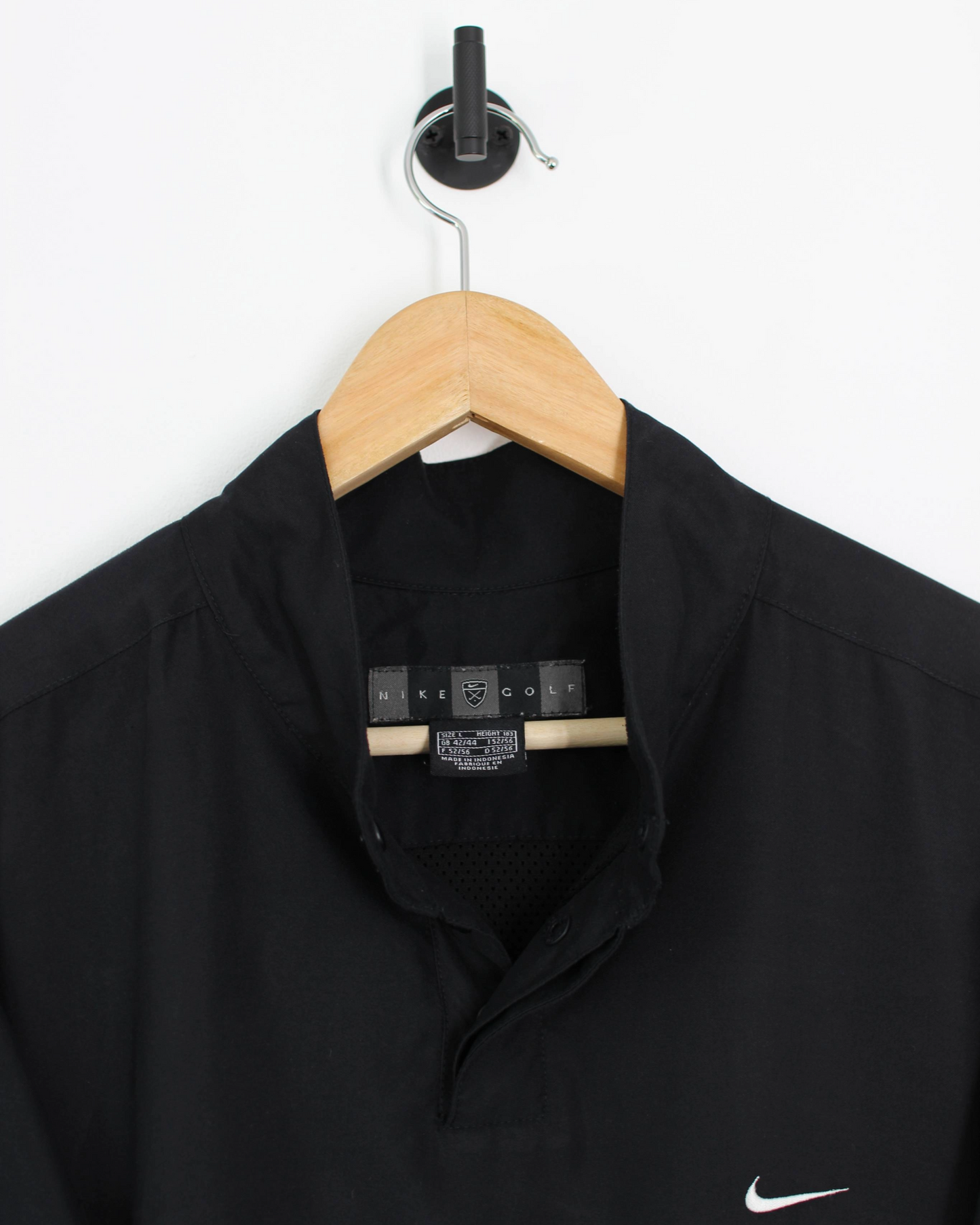 00s Nike Black Short Sleeve Windbreaker (L)