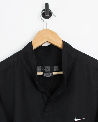 00s Nike Black Short Sleeve Windbreaker (L)